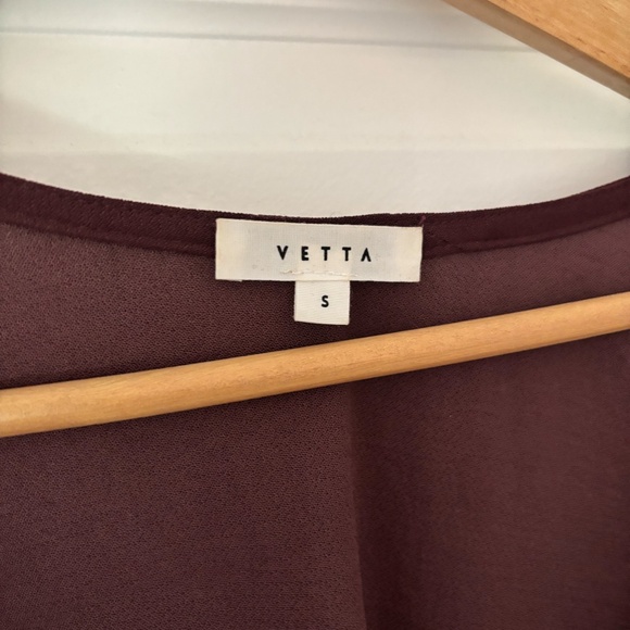 Vetta reversable wrap midi dress- red wine - Picture 4 of 8